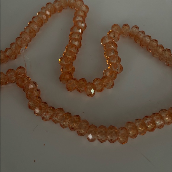 100 Count 14mm Large Orange Crystal Glass Beads - Picture 4 of 7